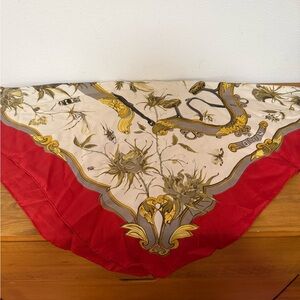 STAINED - vintage Hermes Scarf "Ingrid" by Lenke Szechenzyl Vintage 90cm Silk